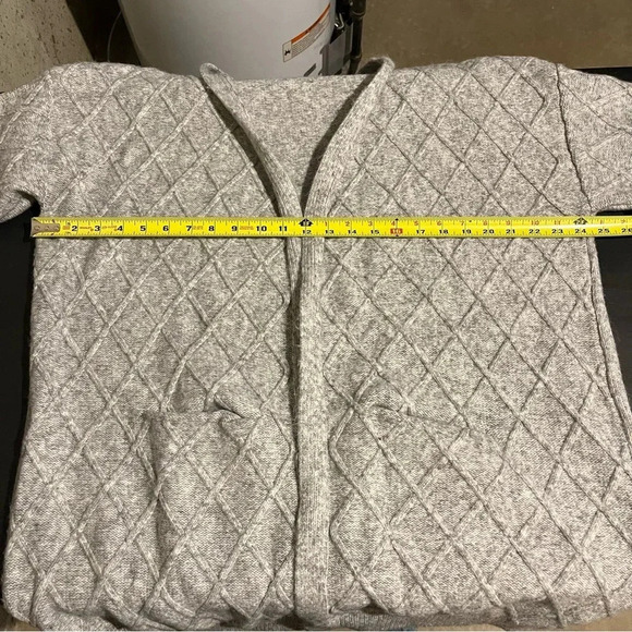 Primark Chunky Knitted Cardigan Grey Pockets Women’s Size XL - Picture 8 of 9